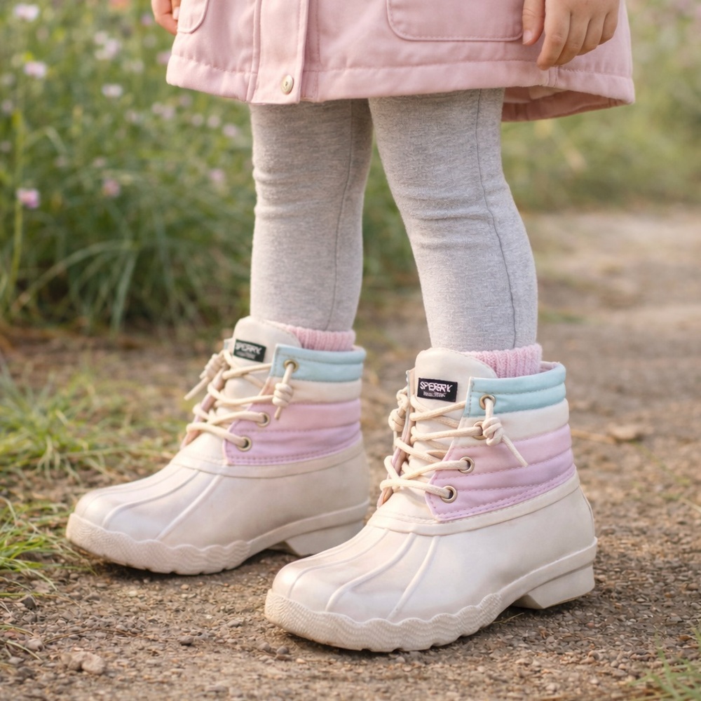 Sperry Waterproof Saltwater Boots In Pastel